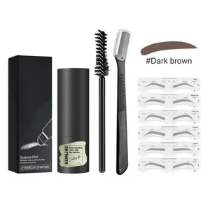 NEW arrival female eyebrow shaping tool private label eyebrow stamp shaping kit long lasting girl eyebrow shape