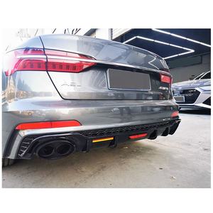 RS6 diffusore posteriore con tubo di scappamento per <span class=keywords><strong>Audi</strong></span> <span class=keywords><strong>A6</strong></span> C8 alta qualità RS6 stile diffusore posteriore per <span class=keywords><strong>Audi</strong></span> <span class=keywords><strong>A6</strong></span> C8 <span class=keywords><strong>2019</strong></span> 2020 2021 - Product Image 6