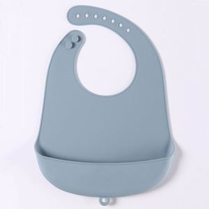 Baberos de Silicona Impermeables para Bebés y Niños Pequeños, Resistentes a Salpicaduras, Suciedad y Aceite para Evitar Derrames - Product Image 1