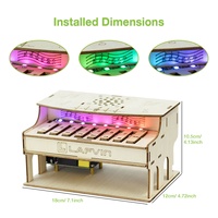 Kit de piano électronique DIY LAFVIN ESP32, kit d'apprentissage musical programmable avec lumières RGB, télécommande web, compatible avec Arduino