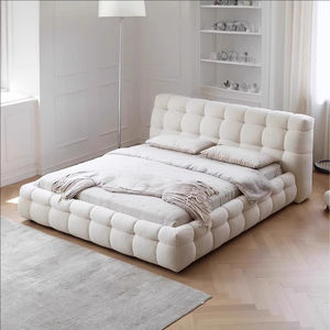 Cama Moderna Tapizada de Diseño Actual, Cama Doble Suave de Alta Calidad, Estructura de Cama King y Queen Size, Muebles Bonitos para Dormitorio - Product Image 1