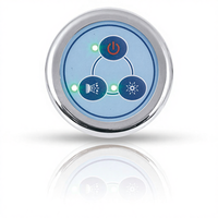 DXD A006-A Panneau de commande intelligent pour spa à remous moderne bleu en ABS étanche avec massage à air, installation encastrée