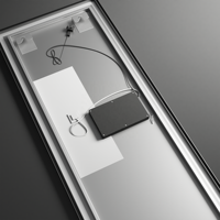 Miroir Mural Moderne pour Salon, Miroir LED Intelligent Anti-Buée Pleine Longueur pour Chambre à Coucher