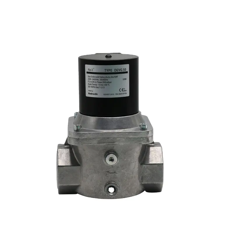 Solenoid Control Valves 24V Madewelle DEVG50 Explosion-proof Safety The Electromagnetic Valve For Industrial Gas Combustion