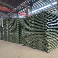 Puente de armazón modular de fácil construcción prefabricado, puente colgante compacto 200 Bailey
