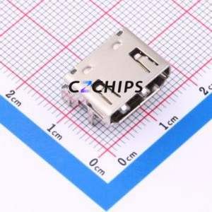 GT-HD001B-CNNG1 HDMI Connector SMD Connector ( Connector Type: HDMI-A )( Gender: Female )( Total Number of PINs: 19P ) - Product Image 1