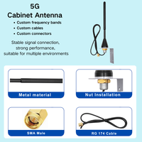 Antenne de cabinet WiFi 2,4 GHz 5G 3-5dBi étanche à montage par vis omnidirectionnelle pour passerelle IoT