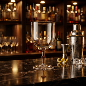 Verres à cocktail en borosilicate faits à la main de 300 ml, avec pied coloré, sans plomb, coupe Martini, verre de bar réutilisable, en gros - Product Image 5