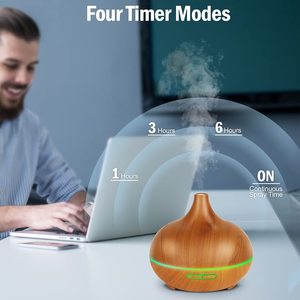 <strong>High</strong> <strong>Quality</strong> Four Seasons USB Humidifier with Night <strong>Light</strong> Wood Grain Oil <strong>Diffuser</strong> for Home Car Hotel Portable 1-Year Warranty - Product Image 3
