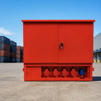 Armoire de distribution d'énergie portable personnalisée, Camlock 5 prises industrielles, boîte électrique temporaire, chantier de construction, OEM ODM CE