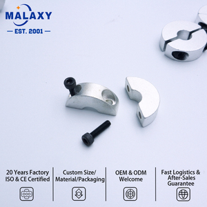 MALAXY - แหวนยึดแกนอะลูมิเนียมแบบแยกส่วนชนิดหนีบสำหรับรางนำทางเชิงเส้น, แหวนยึดแกนออปติคอล, แหวนจำกัดระยะสำหรับเครื่องจักร - Product Image 3