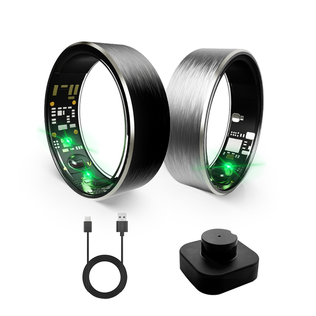 Mens Jewelry Couple Ring Smart Wearable Multi-functional Sports Health Smart Ring Smart Tracker NFC Payment Business Card