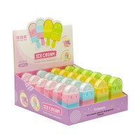 Taille-crayon Gomme Monstre Ours Glace en Forme de Sucette WX-99737 Crème – Coffret Cadeau Créatif Papeterie Fabriqué en Chine