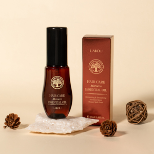 Sérum capillaire à l'huile d'argan LAIKOU sans parfum, soin nourrissant pour cheveux secs, réparateur, huile essentielle en gros - Product Image 1