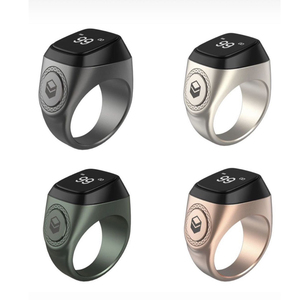 Personalización Zikr1 anillo inteligente Metal Rosario electrónico Smart <span class=keywords><strong>Led</strong></span> Digital Finger recién llegado tasbih contador de oración anillos inteligentes - Product Image 3