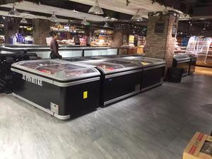 Siêu thị kết hợp đảo ngực Tủ đông R404a lạnh lưu trữ thiết bị làm lạnh hiển thị mát - Product Image 2