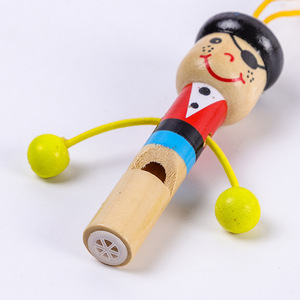Deng Mei – sifflet pirate en bois pour enfants, instrument à vent éducatif, jouet musical pour enfants de 2 à 4 ans - Product Image 3