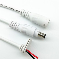 5521 DC Head Boucle de cordon étanche Connecteur de câble d'alimentation mâle à femelle avec bouchon en cuivre pour une utilisation en extérieur