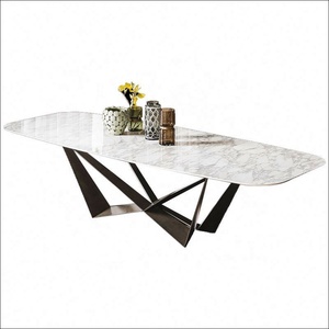 Table à <span class=keywords><strong>manger</strong></span> rectangulaire en granit et marbre Youtai, style italien, luxe léger, moderne et vintage, pour la <span class=keywords><strong>salle</strong></span> à <span class=keywords><strong>manger</strong></span> - Product Image 1