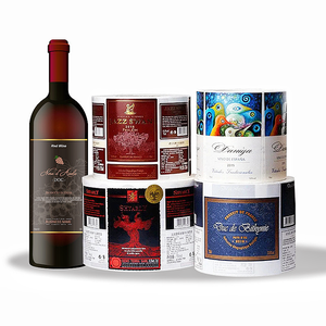 Etiquetas de Embalaje de Alta Gama para Vino y Agua Mineral, Papel Sintético, Impresión UV Offset, Estampado en Caliente con Oro, Laminación Impermeable, <span class=keywords><strong>Código</strong></span> <span class=keywords><strong>QR</strong></span> - Product Image 5
