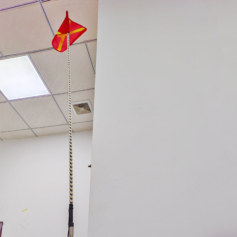 3M 10ft Sand Dune Flag Pole - Mine Whip with X Reflective Flag