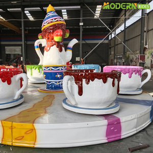Équipement de parc d'attractions pour enfants, manège tasses à café pour enfants, manège tasses à thé, pour parcs à thème et luna-parks, extérieur et intérieur, à vendre - Product Image 3