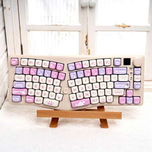 คีย์บอร์ดกลไก Alice รุ่น A75 หลายประเภท - คีย์แคปการ์ตูนแบบสามโหมด ปุ่มสเปซบาร์แบบแยกตามหลักสรีรศาสตร์ สำหรับเล่นเกมอีสปอร์ต - Product Image 2