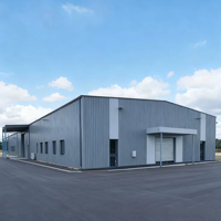 Bâtiment métallique préfabriqué abordable en structure d'acier, petit entrepôt en acier à faible coût pour le stockage