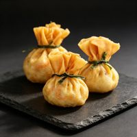 Catering Professionnel : 15g de Dim Sum Croquant Surgelé en Sachet, Idéal pour Buffets, Vente en Gros, OEM