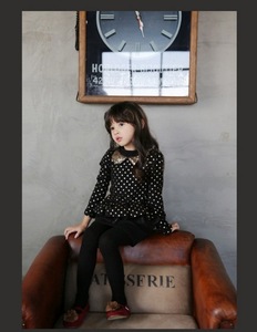 Ropa Infantil al por Mayor, Vestido de Manga Larga con Estampado de Puntos Estilo Coreano para Niñas Pequeñas, de Fábrica China - Product Image 6