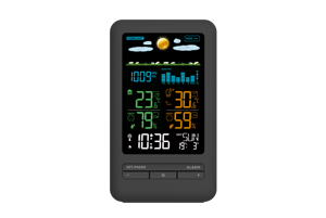 Va स्क्रीन वायरलेस इनडोर तापमान आर्द्रता मीटर थर्मामीटर हाइग्रोमीटर हाइग्रोमीटर आउटडोर मौसम स्टेशन - Product Image 3