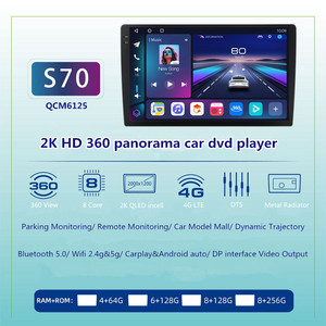 Autoradio Android 13 Octa Core 128 Go avec GPS, Android Auto, CarPlay, DSP, 4G/WiFi, écran partagé et éclairage d'ambiance - Product Image 5
