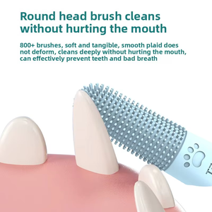 Cepillo de dientes de 360 grados para perros y gatos, cepillo de limpieza de silicona de grado alimenticio, cuidado Dental suave, herramienta de limpieza de dientes para dedos de mascotas - Product Image 3