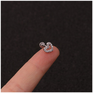 Pendientes de Zirconia Cúbica con Corona para Dormir, Joyería Invisible de Cartílago de Acero Inoxidable 316L para Mujer, Dropshipping Shopify - Product Image 4