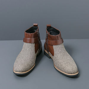 Grande taille 38-48 bout pointu classique messieurs chaussures décontractées chaussures habillées Designers bottines pour hommes - Product Image 5