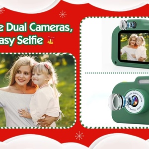 Conception de dessin animé numérique durable Filtres amusants Garçons mignons GirisSelfie Mode Vidéo HD Caméra éducative pour enfants pour cadeau - Product Image 2