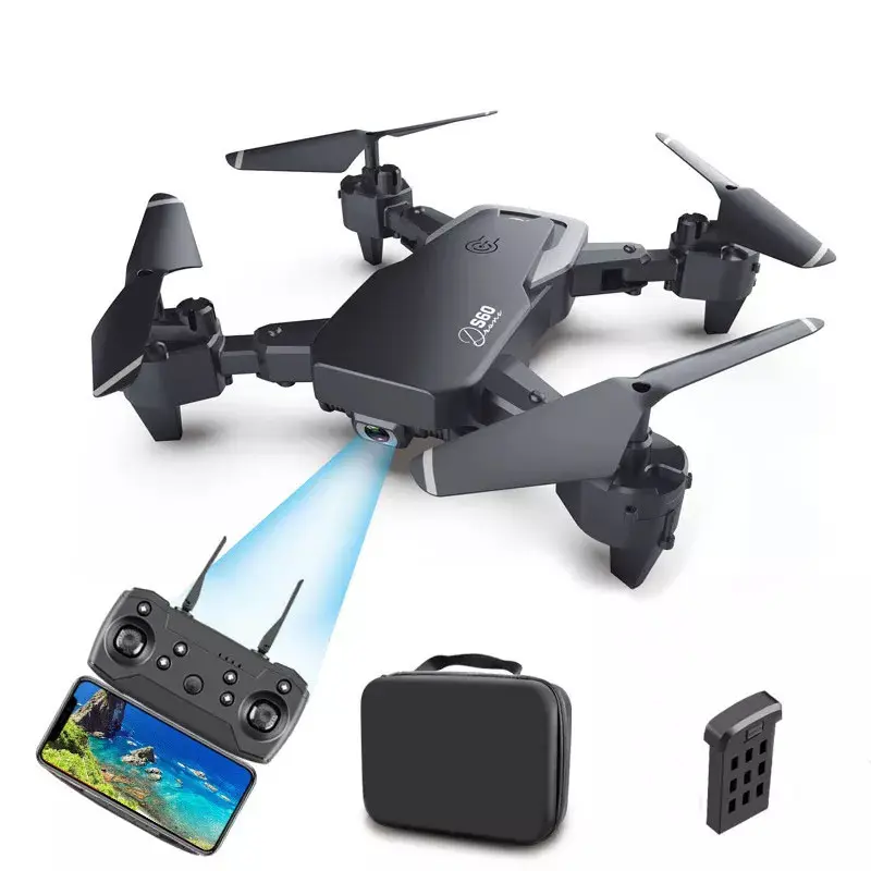 Best S60 Remote Control Drone Toy Wifi Fpv HD Camera 4K RC Helicopter Battery Mini Black Drones