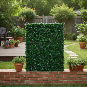 Artificial Ivy <b>Privacy</b> Fence 59 X 98 In Dark Green Wall <b>Screen</b> With Mesh Backing For Yard Garden Modern Greenery Panel DB Wholes - Product Image 2