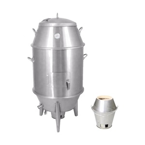 Hai Lớp Đường Kính Thép 60 Cm Nướng <span class=keywords><strong>Peking</strong></span> Vịt Rang Xay Thịt Lợn Gà Than Lò Với Các Phụ Kiện - Product Image 3