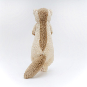 Mainan mewah Ferret simulasi Anguero Super lucu bantal pendamping boneka neurotik Kawaii katun PP panjang diisi pereda stres - Product Image 2