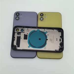 Para iPhone 11, Carcasa Trasera de Repuesto, Diseño de Barra, Metal+Vidrio, Piezas Completas para Teléfono Móvil, Accesorios de Marco Intermedio, 100% Original - Product Image 5