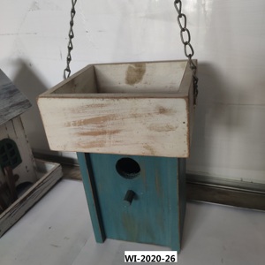 บ้านนกไม้ธรรมชาติ-บ้านนกแขวนทำด้วยมือสำหรับตกแต่งสวนกลางแจ้งบ้านรังนกป่าทนต่อสภาพอากาศ - Product Image 4