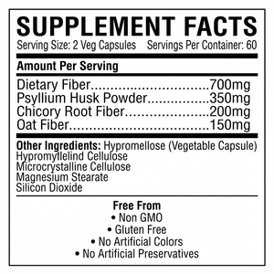 Cápsulas de Fibra Dietética a Base de Plantas OEM ODM, 700 mg, 120 Unidades, Etiqueta Privada al por Mayor - Product Image 2