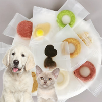 Friandises lyophilisées en vrac universelles pour chats, chiens et hamsters, emballées individuellement, biscuits croustillants interactifs pour l'entraînement