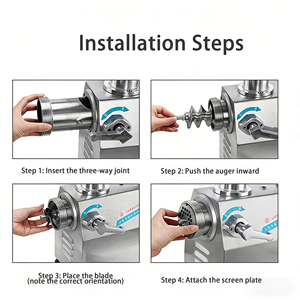 Nouvelle hacheuse à <span class=keywords><strong>viande</strong></span> électrique robuste avec une capacité <span class=keywords><strong>de</strong></span> 170 <span class=keywords><strong>kg</strong></span>/h - Product Image 1