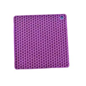 Tapete de silicone para panela quente, tapete de mesa resistente ao calor, fácil de limpar, resistente a altas temperaturas