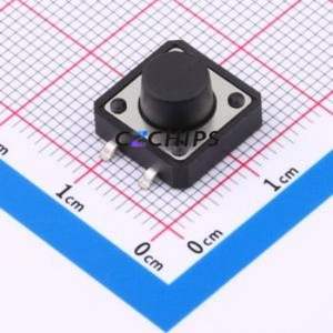 BX-TS-26-12127TT Tactile Switch SMD-4P,12x12mm Switch Single Pole Single Throw Round Button 2.6N Vertical Mount - Product Image 1