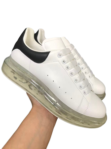 Top Fashion Designer Brand Knitted Upper Sports Shoes-new Style Transparent Thick-soled High-arched air Cushion Walking Shoes - Product Image 4