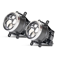 Nouveau phare antibrouillard LED pour voiture, phare laser 3 pouces, étanche, faisceau haut/bas tout-en-un, ultra-lumineux, trois couleurs, blanc, 110W, H11, 12V