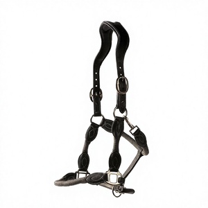 Al por mayor: Cabestro para caballo estilo western con logotipo personalizado, de cuero impermeable, verde, con mini forro polar, y cuerda de cabresto. - Product Image 3